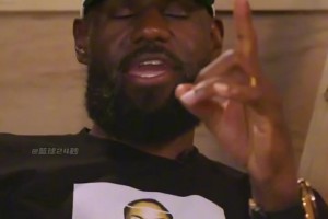 詹姆斯吐槽天眼摄像机表示：我这辈子都没见过那样的摄像角度